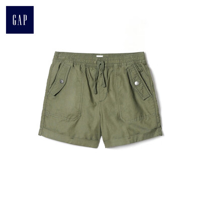 

GAP flagship store girl basic soft&comfortable tooling wind shorts 239532 Army Green 110cm