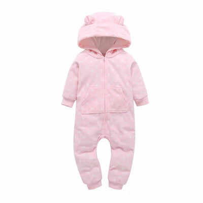 

2019 New Born baby Winter Atutumn warm clothes boys Girls tracksuit newborn baby long sleeved rompers girls cotton jumpsuit