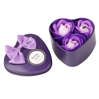 

9pcs Scented Soap Rose Flowers Perfumed Iron Box Valentiners Wedding Party Decoration Gifts Bath Body Soaps Dried Flowers MN