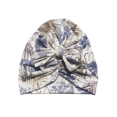 

Baby Girl Hairband Floral Print Bowknot Elastic Hats Turban Cap Cute Soft Infant Hair Accessories