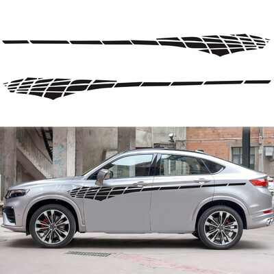 

Universal Car Side Body Racing Long Stripe PVC Decals Graphics Decor Stickers US
