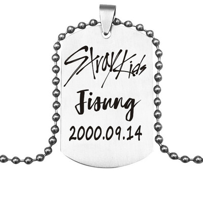 

Straykids Stray Kids Pendant Necklace Fashion Jewelry Silver Titanium Chain Necklaces & Pendants