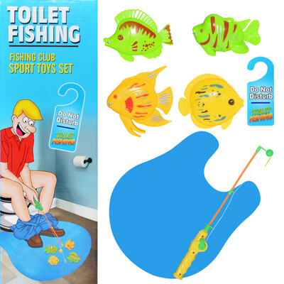 

YIWULAMagnetic Toy Toilet Fishing Game Set - Potty Time Fish Game for Adults Kids
