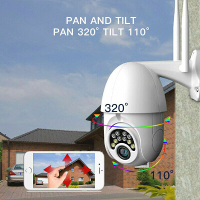 

360-degree Smart Wireless WiFi Outdoor 1080p Camera Outdoor Waterproof WiFi PTZ Pan Tilt 1080P HD IP IR Camera Night Vision
