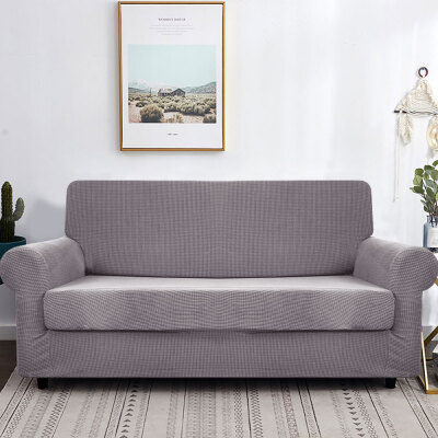 

Waterproof 123 Seaters Sofa Chair Cushion Cover Elastic Polar Fleece Sofa Mat Seat Cushion Cover Home Indoor Furniture Decor