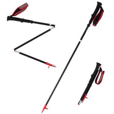 

Trekking Walking Hiking Sticks Poles Adjustable Anti Shock Outdoor Foldable