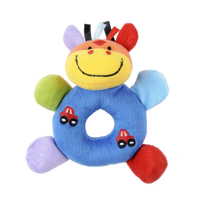 

2019 Baby Rattles Mobiles Cartoon Toys For Baby Animal Hand Bell Cute Dog Rattle 0-12 Months Toy Learning Education Resource