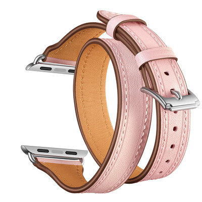 

〖Follure〗Double Tour Leather Accessory Band Replacement Bracelet For Apple Watch 42mm