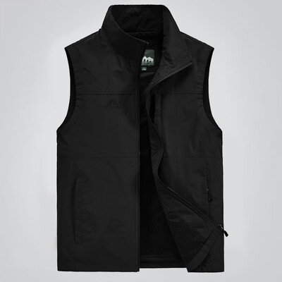 

Toponeto Fashion Men Casual Solid Outdoor Quick-drying Vest Jacket Tops Blouse