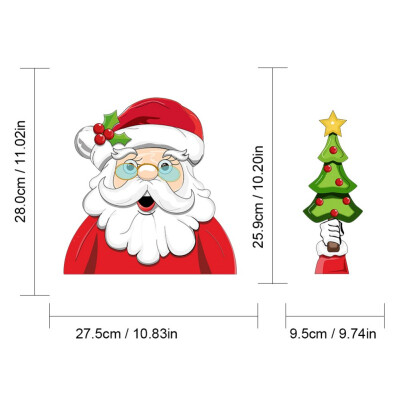 

Christmas Design Rear Wiper Decals Waving Arm Santa ClausSnowman Car Window Sticker Decor Snowman Waving Arm Wiper Decals