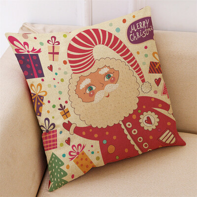 

Tailored New Christmas Cotton Linen Pillow Case Sofa Cushion Cover Home Decor
