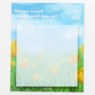 

Creative Oil Painting Paper Memo Pad Planner Paper Sticky Notes