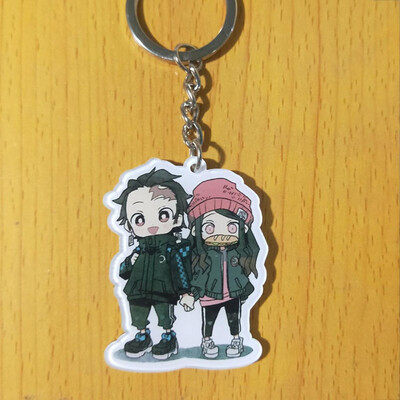 

Fat Bear Anime Demon Slayer Kimetsu no Yaiba rubber Keychain Key Ring Race Straps