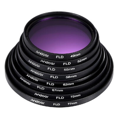 

Andoer 55mm Filter Kit UVCPLFLD Nylon Carry Pouch Lens Cap Lens Cap Holder Lens Hood Lens Cleaning Cloth