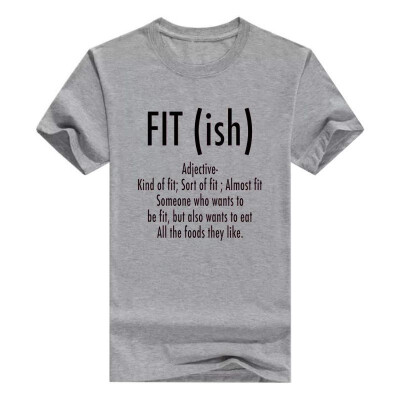 

Fit ish Word Definition - Funny Workout Fitness Men Cotton T-Shirt