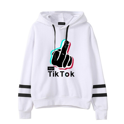 

2019 Fashion Long Sleeve Letter Printed Tiktok Hooded Sweatshirt Casual Funny Hoodie Pullover
