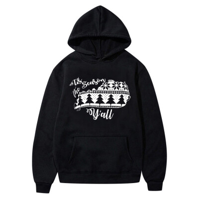 

Toponeto Mens Casual Round Neck Printed Long Sleeve Hoodies Pockets Top Sweatshirt