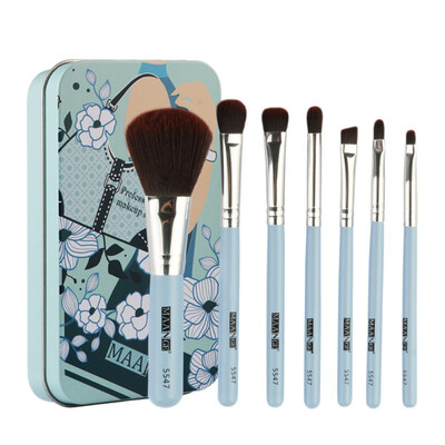 

Hot 7PCS Makeup Foundation Eyebrow Eyeliner Blush Cosmetic Concealer Brushes pincel maquiagem makeup brushes