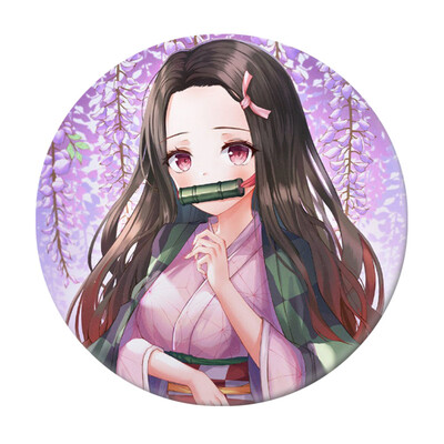 

zhongjiany Anime Demon Slayer Kimetsu no Yaiba Kamado Tanjirou Pin Button Brooch Badge