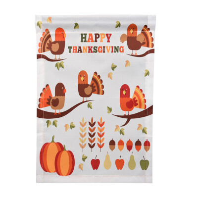 

Tailored Happy Thanksgiving Garden Flags House Decor Mini Yard Banner 12 x 18