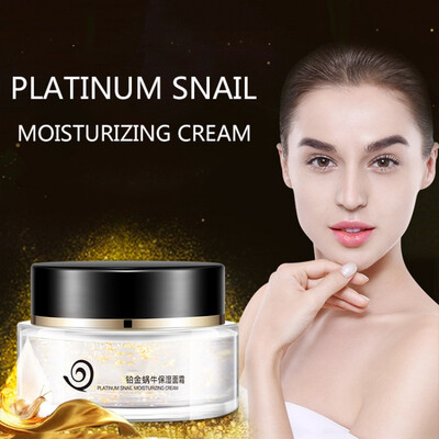 

Platinum Snail Moisturizing Cream Hydrating Firming Skin Brighten Skin Color Facial Essential Cream