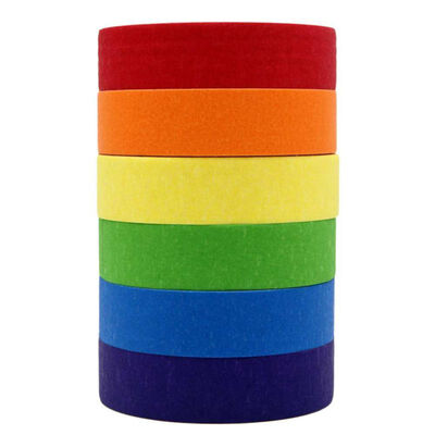 

UV Fluorescent Cloth Tape Blacklight Reactive Decor Tape for Party Decoration Colorful Self-adhere Furnish Tape Party Accessory