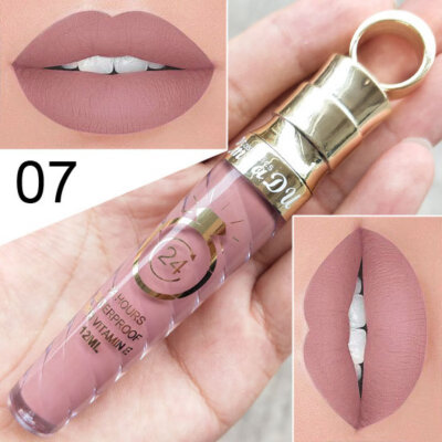 

High-capacity Matte Matte Lip Gloss Female 20 Colors Long-Lasting Nutritious Lipstic Women Lip Make Up Cosmetics Big Lip Gloss