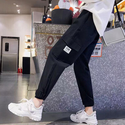 Casual Sports Multi Pocket Tooling Pants Women Solid Color Wear