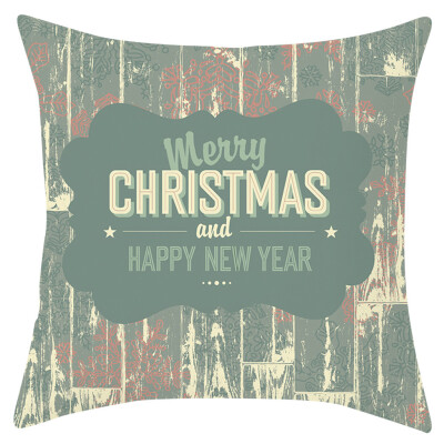 

Tailored Christmas Series Home Decor Polyester Peach Skin Pillow Case 18x18in