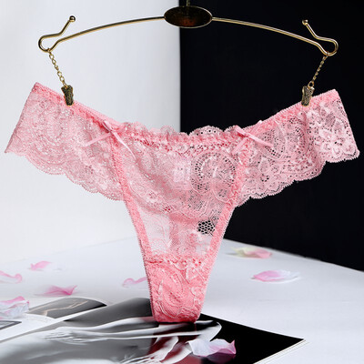 

New Lace Tranparent Thong Underwear Female Thongs Hollow Out Briefs For Women Sexy Panties Women G-String Ladies Briefs