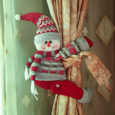 

Tailored Christmas Santa Claus Doll Curtain Buckle Window Party Decor Gift Home
