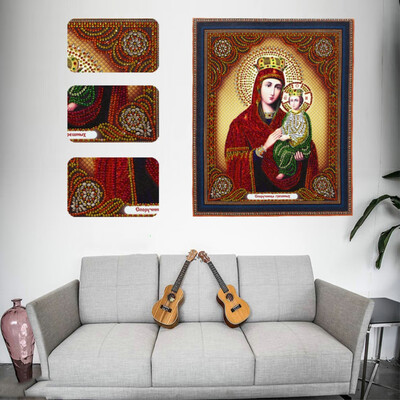 

Gobestart Special Shaped Diamond Painting DIY 5D Partial Drill Cross Stitch Kits Crystal R