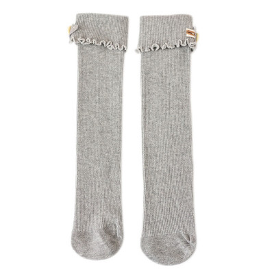 

Hot Spring Autumn Baby Girls Solid Color Socks Infant Knee High Socks Cute Newborn Leg Warmer