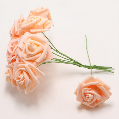 

PE 3 Colors Fake Artificial Rose Flores Bouquets Party Artificial Flowers Home Wedding Decoration New