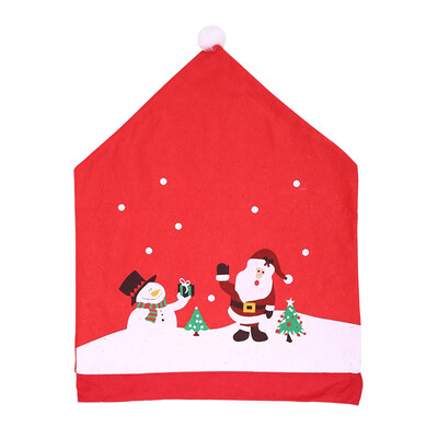 

Home Decoration Chair Covers Santa Claus Christmas Chair Cover Diy New Year Christmas Cap Decoration Of Chair Corners