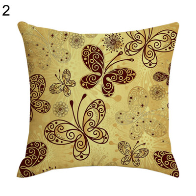 

Colorful Butterfly Pillow Case Cushion Cover Sofa Bed Car Cafe Office Decoration