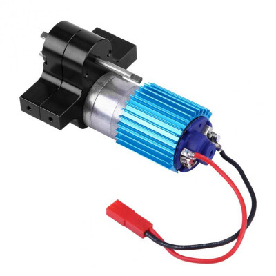 

Speed Change Gear Box Metal Gearbox With 370 Brush Motor Anodizing Treatment for Heatsink Mount Base for WPL 1633 RC Car