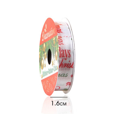 

6 Yards Christmas Patterns Ribbon Wholesale Gift Packing Christmas Bow Craft Wrapping Wedding Decoration Gift Webbing