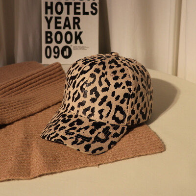 

Hat female spring&summer Korean leopard baseball cap retro personality Cap Joker parent sun visor student cap