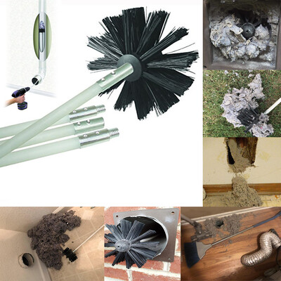 

〖Follure〗Dryer Duct Cleaning Kit Lint Remover Extends Up To 8 Feet Synthetic Brush Head