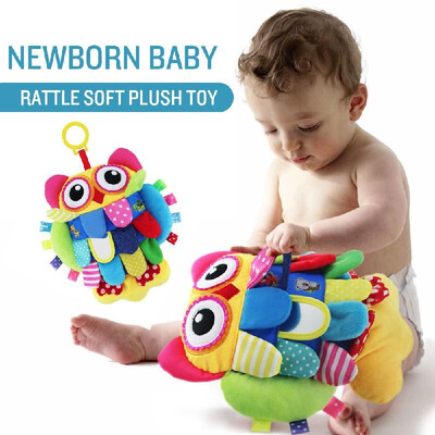 

Baby Rattles Toys Stroller Hanging Soft Toy Cute Animal Doll Baby Crib Bed Hanging Bells Toys Early Education Toys