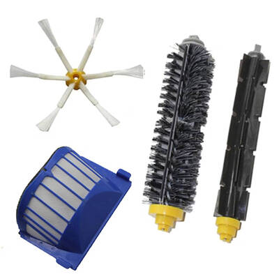 

4PCSSet for iRobot Roomba 600 Series Bristle Flexible Beater Brush Vac Filter Vacuum Cleaner Accessories