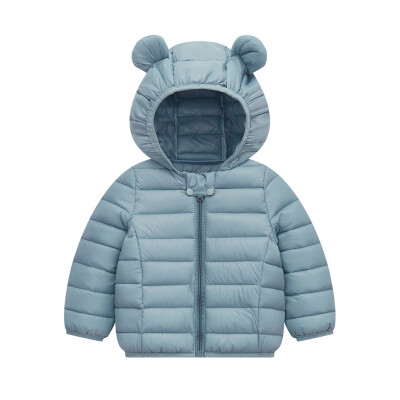 

Baby Outerwear Boys Winter Baby Boy Girl Outerwear Casual Ear Hoodie Design Zipper Sweatshirt Kids Coat Outfits Tops