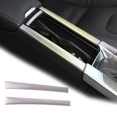 

Silver Cup Holder Center Console Panel Cover Trim Frame Parts For Volvo XC60 S60