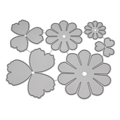 

Gobestart New Flower Heart Metal Cutting Dies Stencils DIY Scrapbooking Album Paper Card