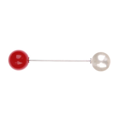 

High Quality Imitation Pearl Brooch Pins Diy Accessories Scarves Shawl Clothes Double Head Pearls Pins