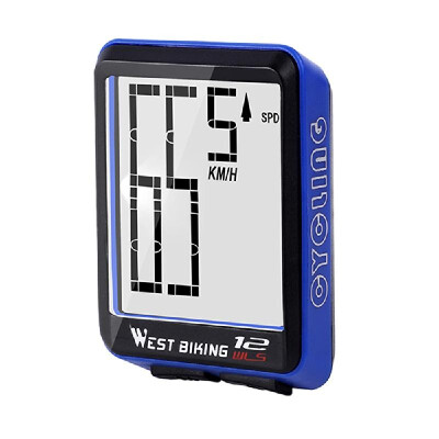 

Wireless Bicycles Computer Large Digital Bike Computer Odometer Speedometer Bike Thermometer Waterproof Speed Distance Time Measur