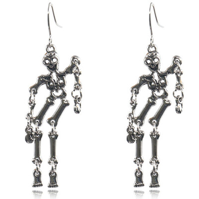 

Punk Skull Earrings Body Skeleton Pendant Dangle Hip Hop Women Jewelry