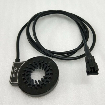 

90cm KT-V12L Dual Hall Sensor Easy Assembling Speed Sensor For E-bike Black