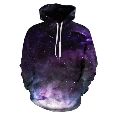 

Toponeto Mens Universe 3D Printed Hooded Galaxy Long Sleeve Sweatershirt Hoodie Tops
